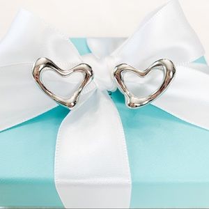 Tiffany & Co. Elsa Peretti Open Heart Ear Clips
